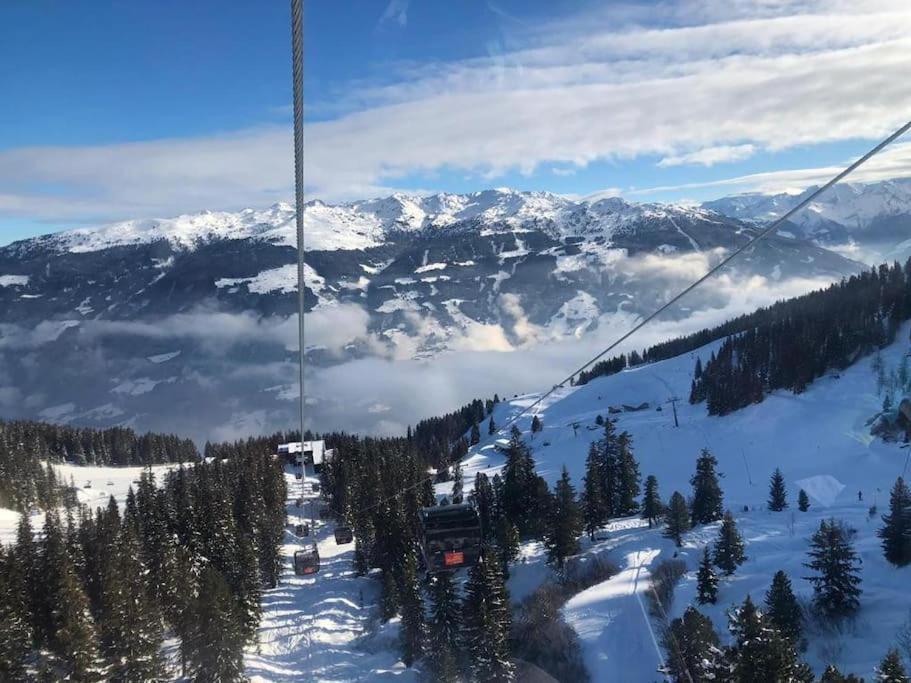Ferienhaus Zillertal Panorama Blick Balkon Sauna Zellberg Extérieur photo