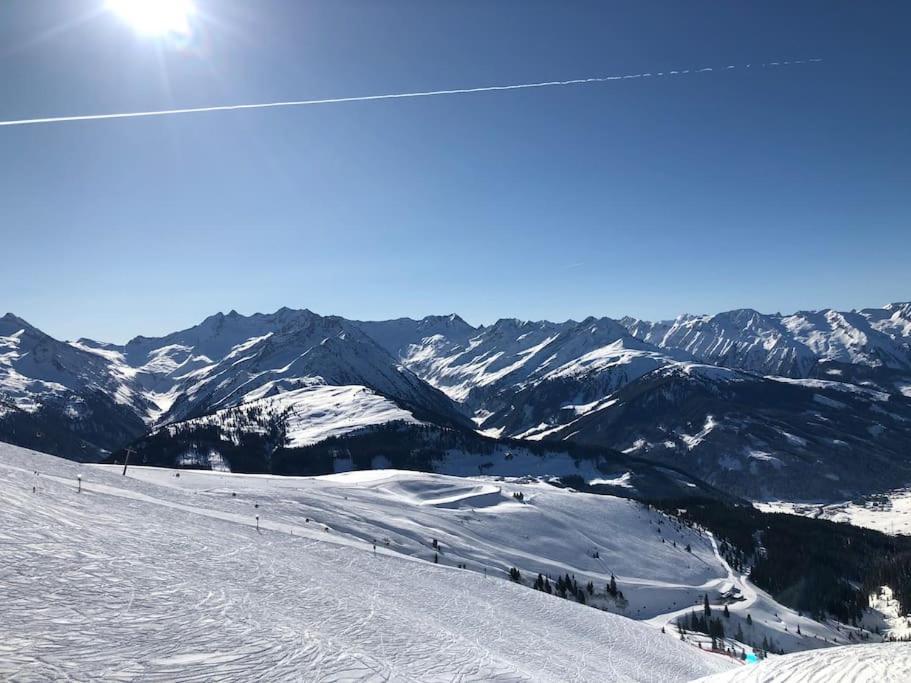 Ferienhaus Zillertal Panorama Blick Balkon Sauna Zellberg Extérieur photo