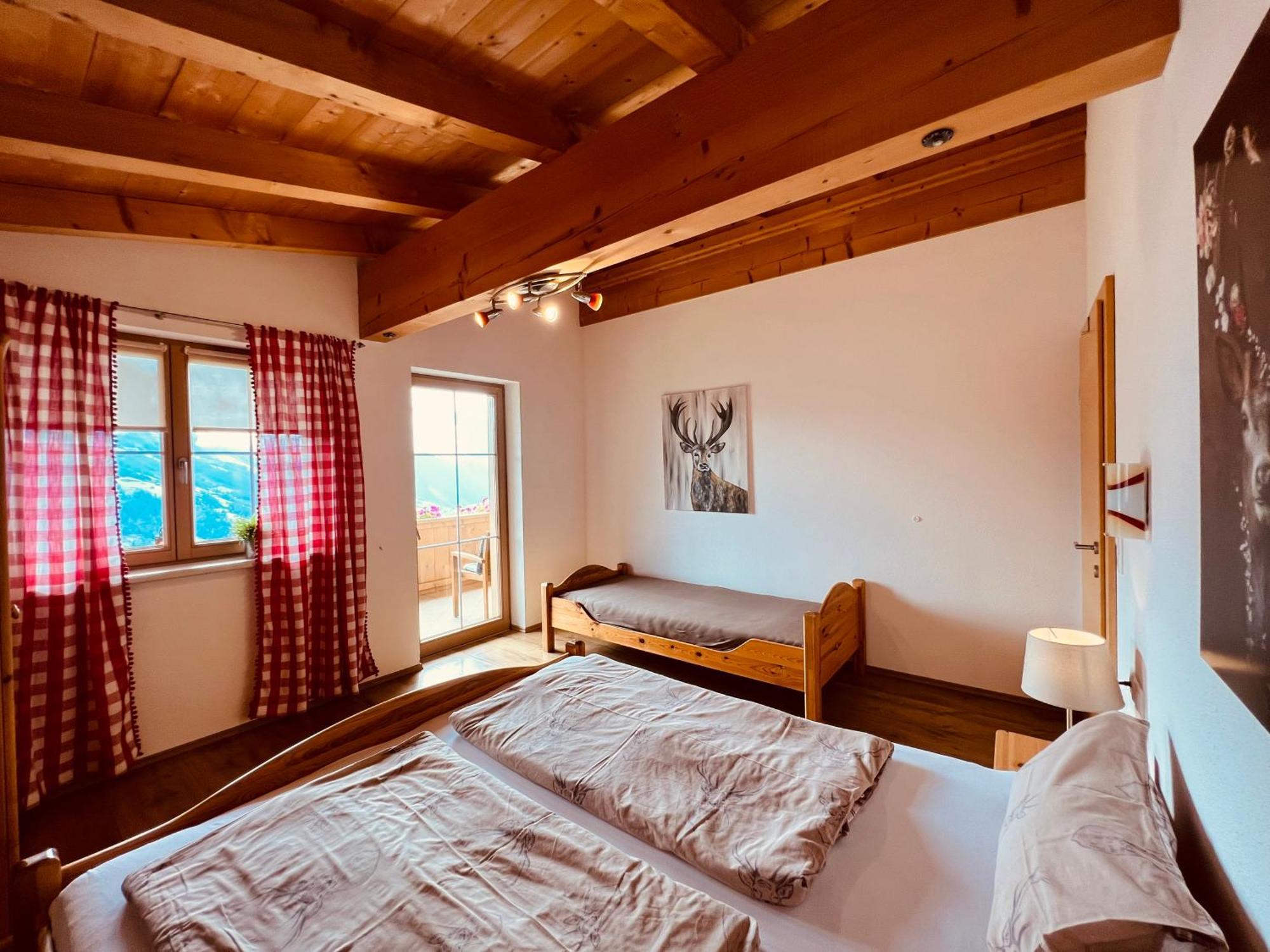 Ferienhaus Zillertal Panorama Blick Balkon Sauna Zellberg Extérieur photo